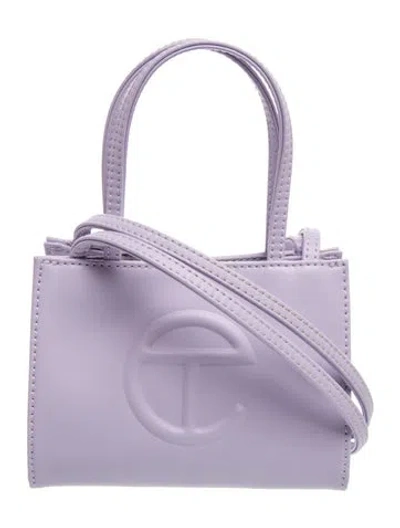 Pre-owned Telfar Signature Lavender Shopper Small In Purple