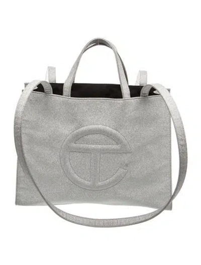 Pre-owned Telfar Signature Shoulder Bag In Gray