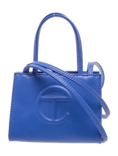 Pre-owned Telfar Signature Top Handle Bag In Blue