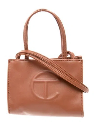 Pre-owned Telfar Signature Top Handle Bag In Brown