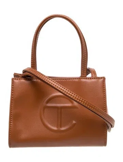 Pre-owned Telfar Signature Top Handle Bag In Brown