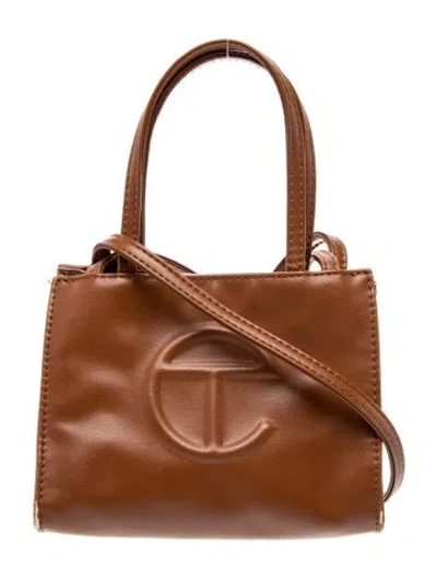Pre-owned Telfar Signature Top Handle Bag In Brown