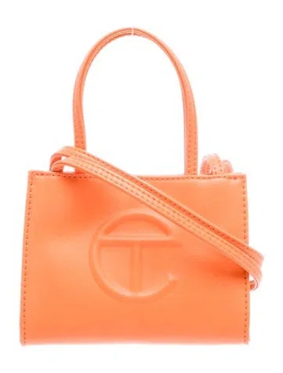 Pre-owned Telfar Signature Top Handle Bag In Orange