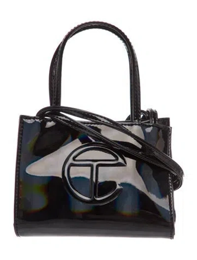 Pre-owned Telfar Signature Top Handle Bag W/ Tags In Black