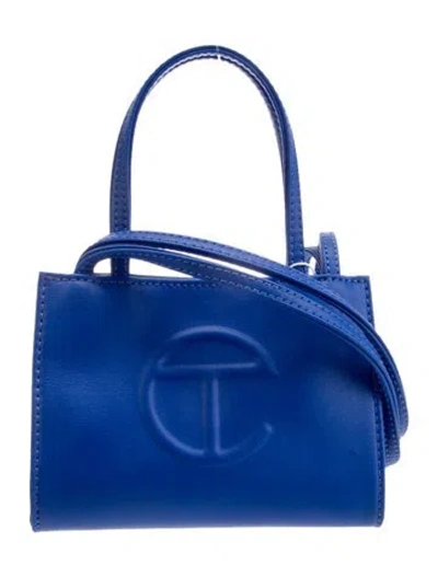 Pre-owned Telfar Signature Top Handle Bag W/ Tags In Blue