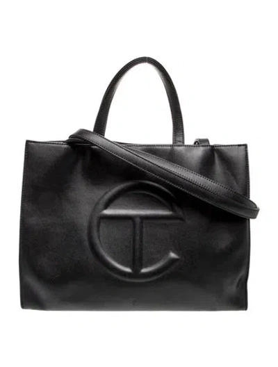 Pre-owned Telfar Signature Tote In Black