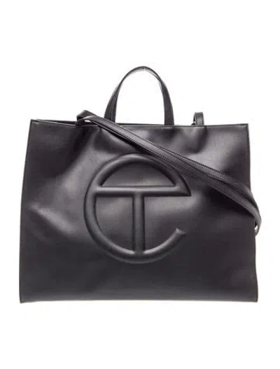 Pre-owned Telfar Signature Tote In Black