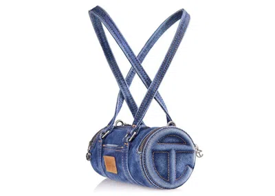 Pre-owned Telfar Small Denim Duffle In Blue