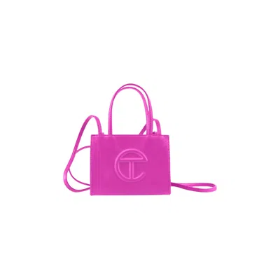 Pre-owned Telfar Small Shopping Bag 'azelea' In Pink