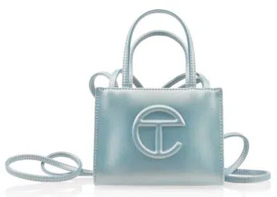 Pre-owned Telfar Small Shopping Bag In Blue Ray