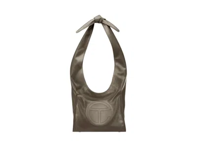 Pre-owned Telfar Tie Bag In Fatigue In Brown