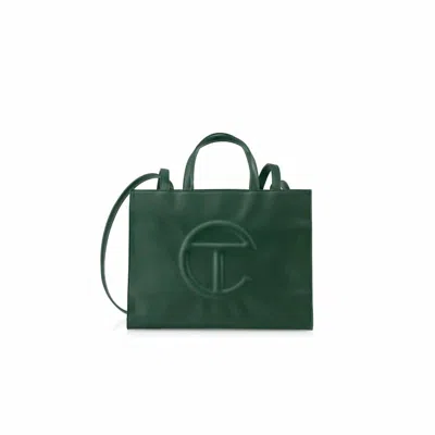 Telfar Unisex Medium Shopping Bag In Dark Olive In Green