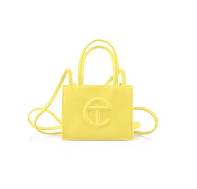 Telfar Unisex Small Shopping Bag In Margarine In Yellow