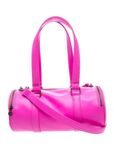 Pre-owned Telfar Vegan Leather Azalea Duffle Medium In Pink
