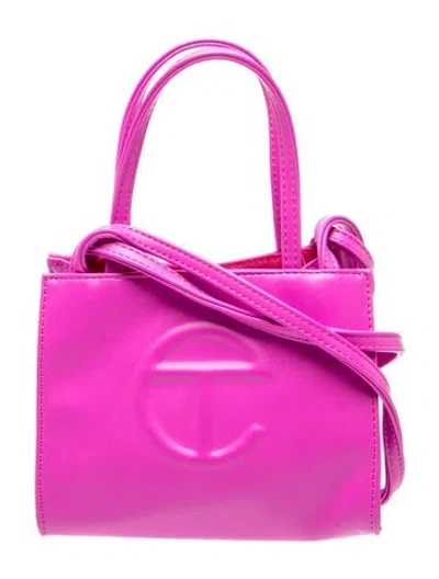 Pre-owned Telfar Vegan Leather Azalea Shopping Bag Small In Pink
