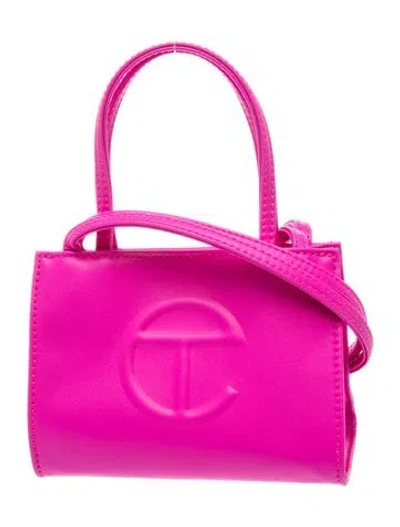 Pre-owned Telfar Vegan Leather Azalea Shopping Small In Pink