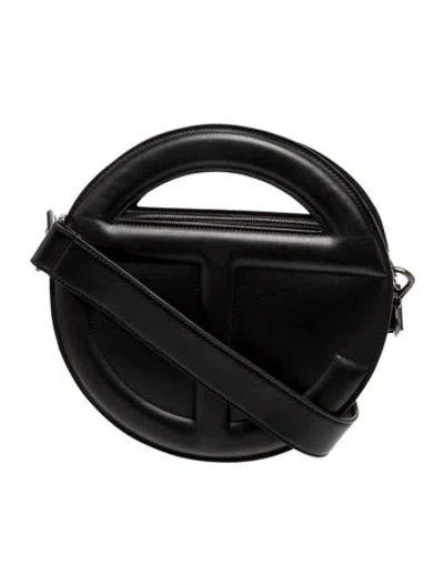 Pre-owned Telfar Vegan Leather Circle L In Black