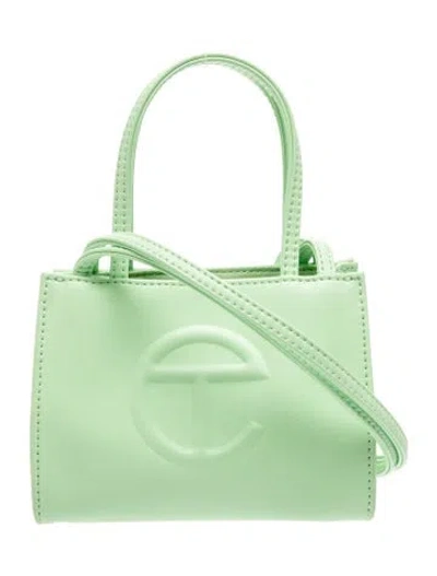 Pre-owned Telfar Vegan Leather Crossbody Bag In Green