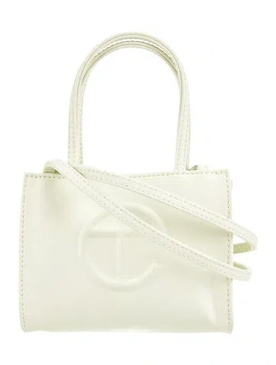 Pre-owned Telfar Vegan Leather Crossbody Bag In Neutral