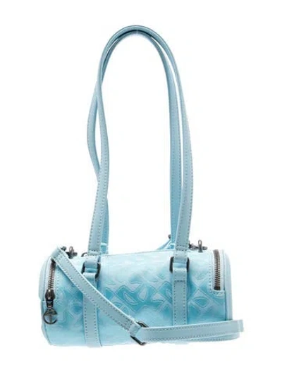 Pre-owned Telfar Vegan Leather Crossbody Bag W/ Tags In Blue