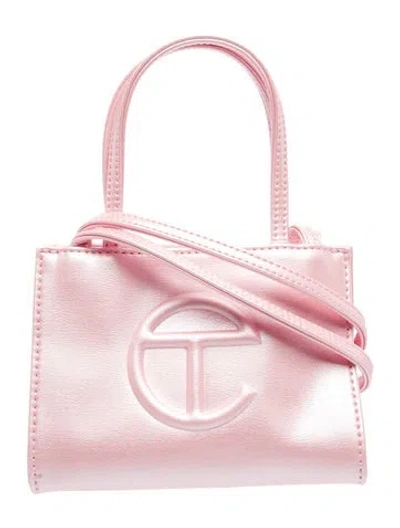 Pre-owned Telfar Vegan Leather Crossbody Bag W/ Tags In Pink