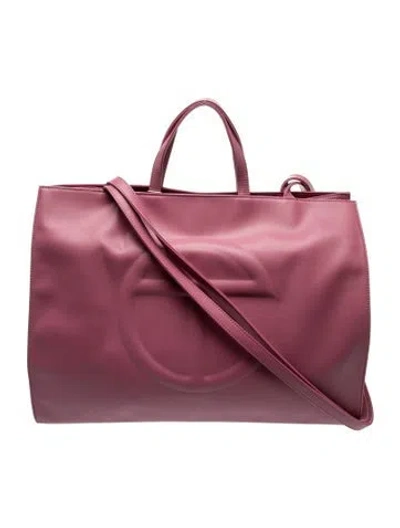 Pre-owned Telfar Vegan Leather Crossbody Bag W/ Tags In Pink