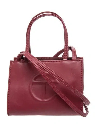 Pre-owned Telfar Vegan Leather Crossbody Bag W/ Tags In Red