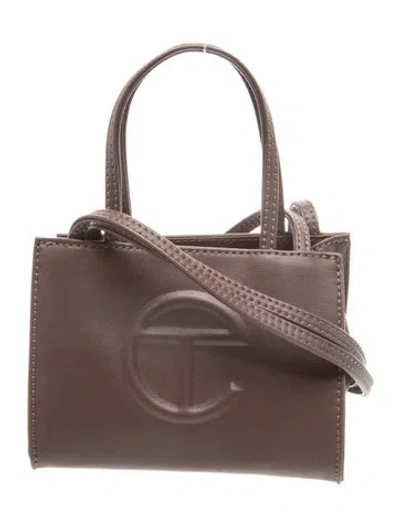 Pre-owned Telfar Vegan Leather Leather Mini Bag W/ Tags In Brown