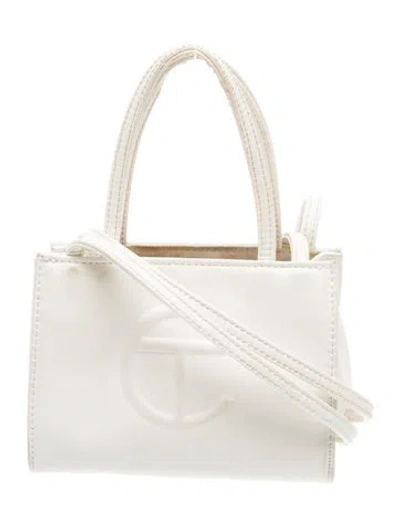 Pre-owned Telfar Vegan Leather Leather Mini Bag In White