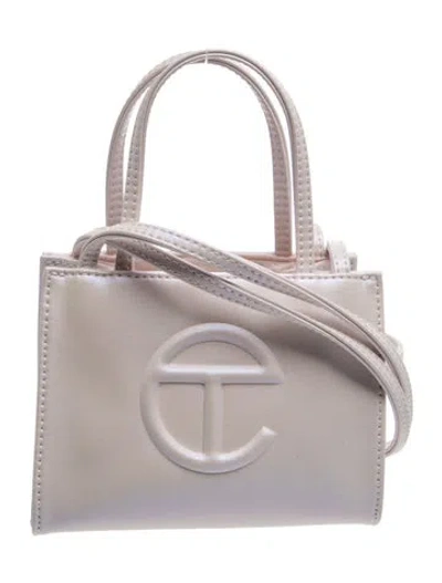 Pre-owned Telfar Vegan Leather Mini Tote Shopping Bag In Pink