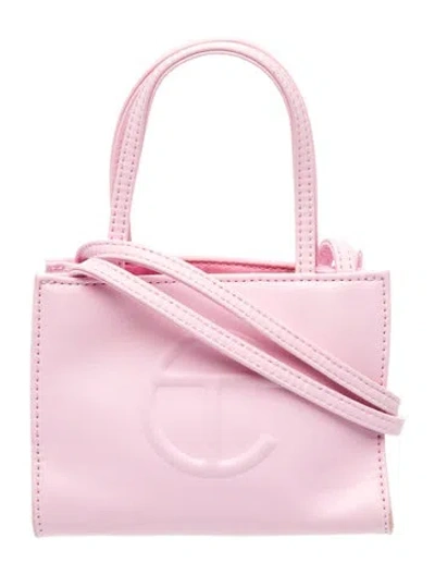 Pre-owned Telfar Vegan Leather Shopping Bag Small In Pink