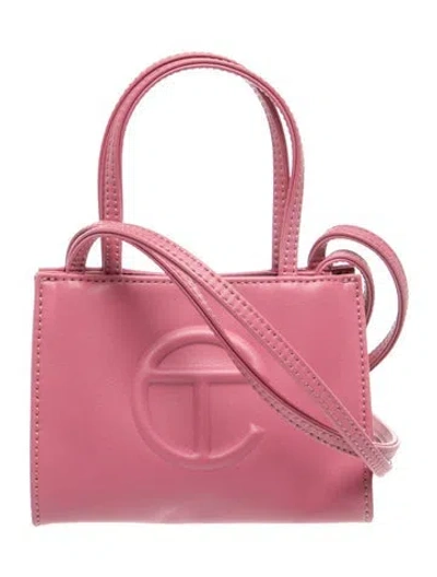 Pre-owned Telfar Vegan Leather Shopping Bag Small In Pink