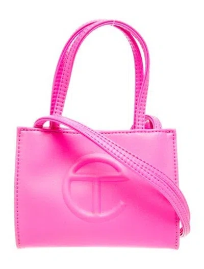 Pre-owned Telfar Vegan Leather Shopping Bag Small In Pink