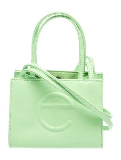 Pre-owned Telfar Vegan Leather Shopping Bag Small W/ Tags In Green