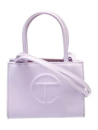 Pre-owned Telfar Vegan Leather Shopping Tote Small In Purple
