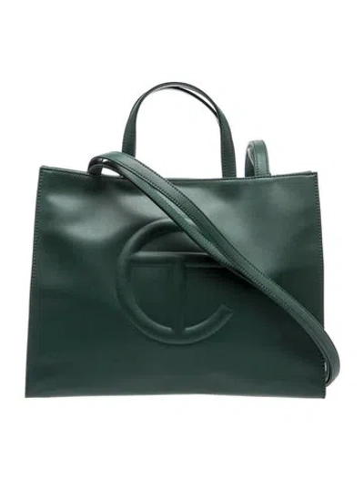 Pre-owned Telfar Vegan Leather Shopping Tote W/ Tags In Green