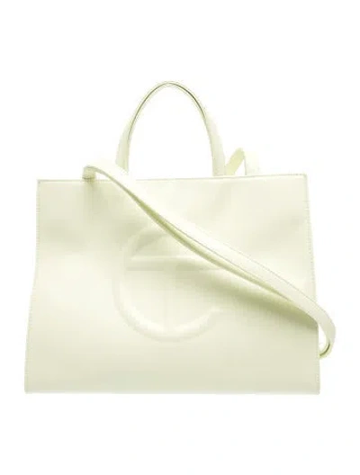Pre-owned Telfar Vegan Leather Shoppper Large In Green