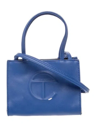 Pre-owned Telfar Vegan Leather Shoulder Bag In Blue