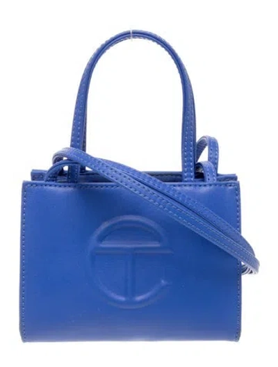 Pre-owned Telfar Vegan Leather Shoulder Bag In Blue