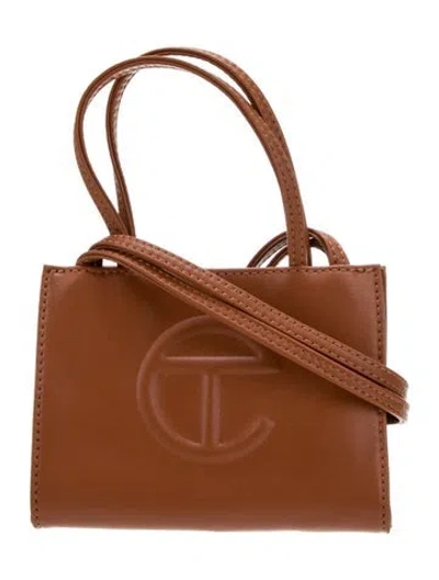 Pre-owned Telfar Vegan Leather Shoulder Bag In Brown