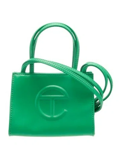 Pre-owned Telfar Vegan Leather Shoulder Bag In Green