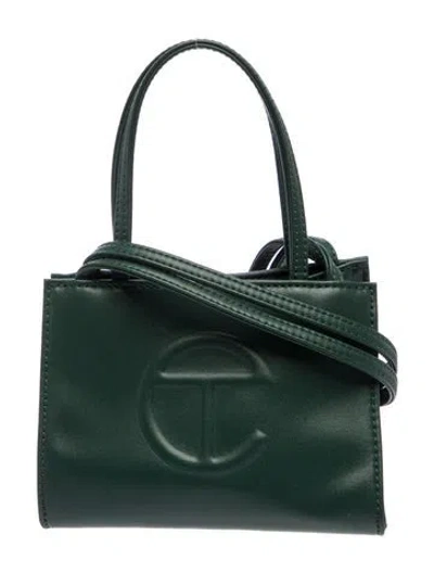 Pre-owned Telfar Vegan Leather Shoulder Bag In Green