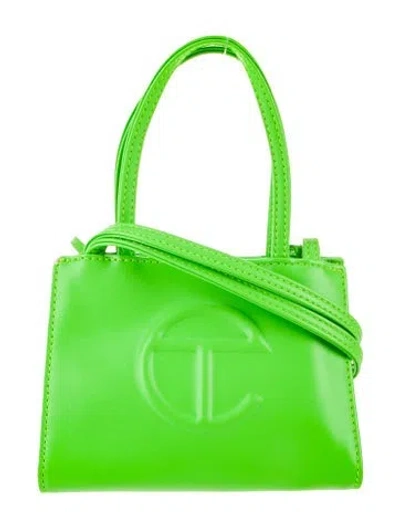 Pre-owned Telfar Vegan Leather Shoulder Bag In Green
