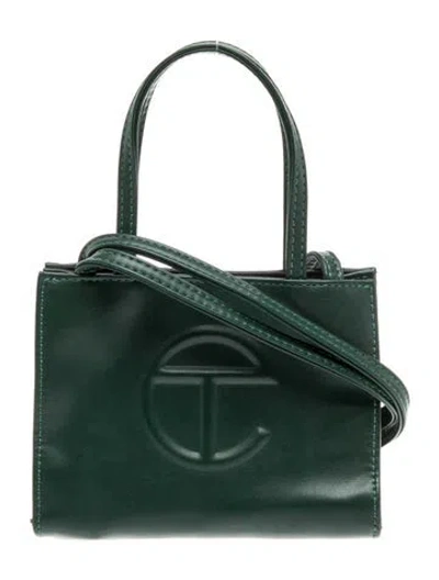 Pre-owned Telfar Vegan Leather Shoulder Bag In Green
