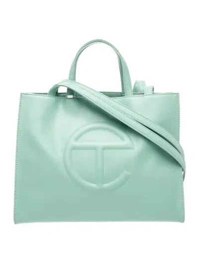 Pre-owned Telfar Vegan Leather Shoulder Bag In Green