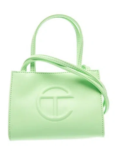 Pre-owned Telfar Vegan Leather Shoulder Bag In Green