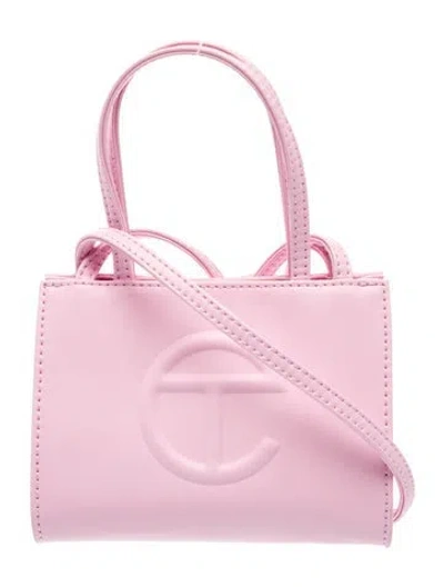 Pre-owned Telfar Vegan Leather Shoulder Bag Mini In Pink