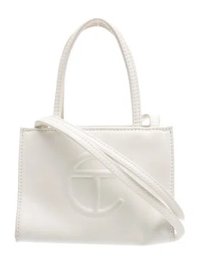 Pre-owned Telfar Vegan Leather Shoulder Bag In Neutral