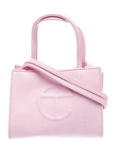 Pre-owned Telfar Vegan Leather Shoulder Bag In Pink