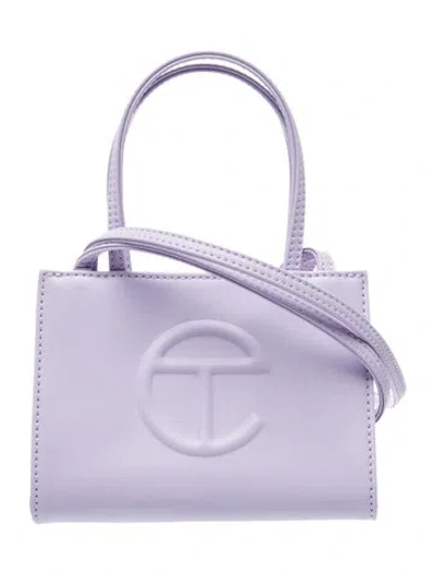 Pre-owned Telfar Vegan Leather Shoulder Bag In Purple